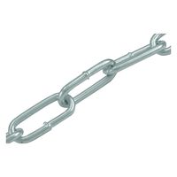 Galvanized Steel Link Chain 3 mm thick - Per 100 cm