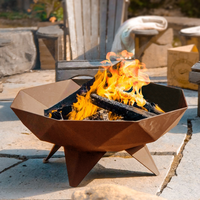 Corten Steel Polygon Fire Bowl of 60 cm - Per Piece
