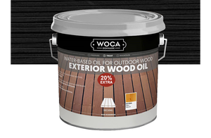 Woca Exterior oil Zwart - Hout olie voor Thermo, Ayous, Bamboe en meer!