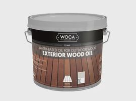 Woca Exterior oil Zilver - Hout olie voor Thermo, Ayous, Bamboe en meer 2,5 Liter