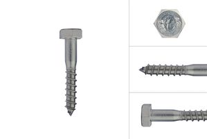 Coach screws stainless steel M10 x 60 mm - Per piece