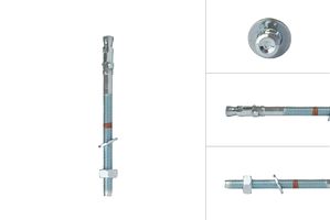 Expansion bolt M6 x 90 mm for push-through installation - Per Piece