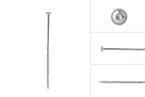 Vis à tête disque galvanisée 6.0 x 220 mm Torx 30 - Par pièce