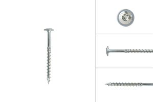 Tellerkopfschrauben Verzinkt 6 x 80 mm Torx 30 - pro Stück