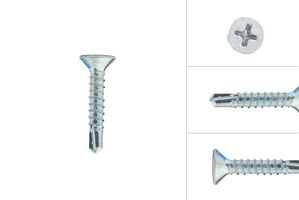 Self-tapping screws with drill point 3.5 x 19 mm Galvanized - 200 Pieces