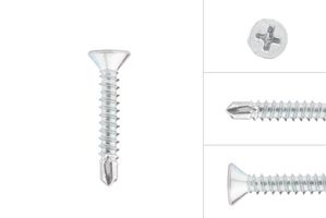 Self-tapping screws with drill point 4.8 x 25 mm Galvanized - 200 Pieces