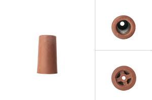 Deurstopper Rubber Bruin 75 mm - Per Stuk