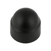 Couvercle noir en plastique pour boulon M6 - Par 10 pièces