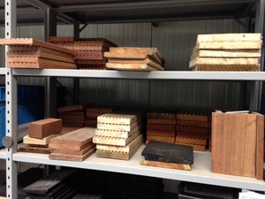 Échantillons de lames en bois ou composite