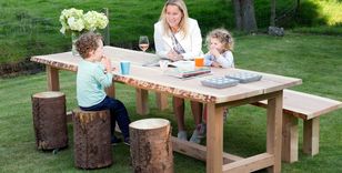 boomstam blad tafel