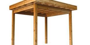 houten overkapping 300 cm