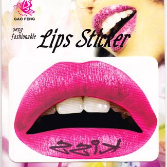 Lip Tattoo Roze KISS