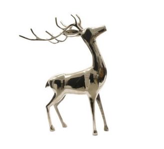 Aluminium design hert kerstversiering Blitzen