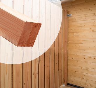 Paal Lariks Douglas 6.5 x 6.5 x 300 cm Glad Geschaafd & Gedroogd