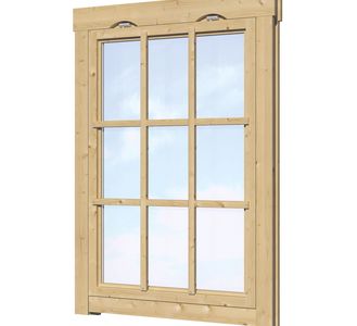 Uitzetraam 77 x 112 Red Class Wood