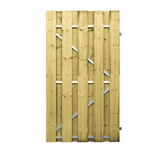 geimpregneerde schutting deur stalen frame 180 x 100 cm