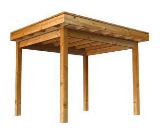 houten overkapping 300 cm