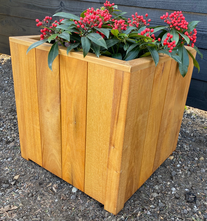 Plantenbak Vierkant Hardhout 50x50x50 cm Aanbieding