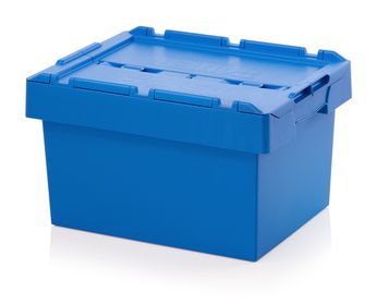 Nestbare StapelBak Met Deksel 60 x 40 x 34 cm