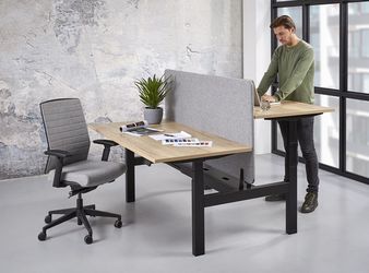 Elektrisch Duo Werkplek 2X 160x80cm Leverbaar In 30 Kleur Combinaties