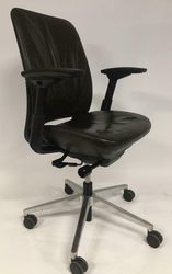 Bureaustoel Steelcase Amia Bruin Leer gebruikt