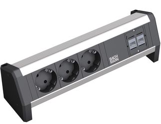 Desk Power Strip 3x stroom + 2x data