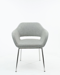 Vergaderstoel Design Focette Met Armleuning Leverbaar in 3 Kleuren
