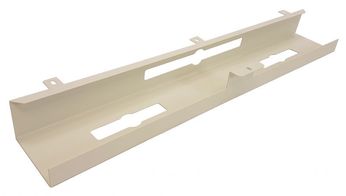 Universele kabelgoot welke eenvoudig onder een werkblad is te monteren. Leverbaar in 3 kleuren: Wit Zwart Aluminium