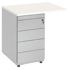 Ladenblok aluminium pennenlade 4 laden topblad
