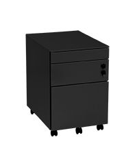 Rol-ladenblok zwart pennenlade lade dossierlade met stalen top