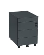 ol-ladenblok pennenlade 3 laden met stalen top Afmetingen: 61 x 42 x 58c