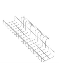 Deze universele kabelkorf kan onder iedere bureautafel bevestigd worden. Handig voor opslag van stekkers en stekkerdozen. Lengte 79cm