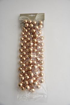 Perlenkette Kunststoff Mandel 20mmx270cm