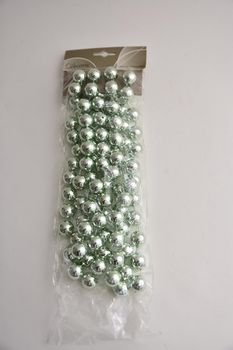 Perlenkette Kunststoff Eukalyptus 20mmx270cm