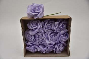 Elegant rose - s'lilac 8 cm - wbx 12 pcs
