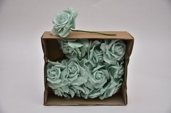 Elegant rose - s'green 8 cm - wbx 12 pcs