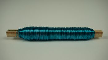 Klosje draad d en d gekleurd turquoise