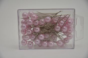 Pushpins roze 10 x 60 mm 50 stuks
