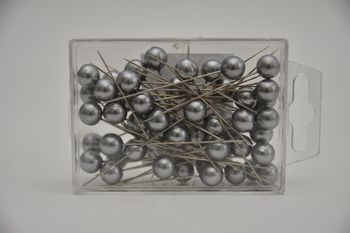 Pushpins zilver 10mm 50stk