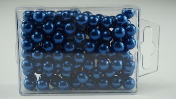 Perlen 10mm 115pc blau