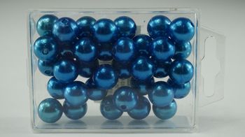 Perlen 14 mm blau 35 Stk