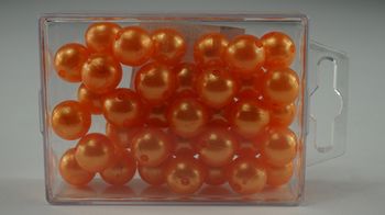 Perlen 14 mm orange 35 Stück