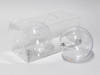 cb. 2 plastic balls clear 140mm