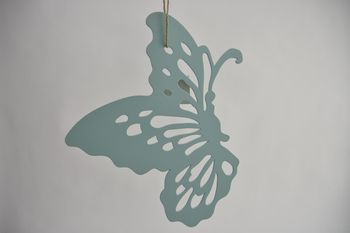 vlinder 25x30cm turquoise lasercut