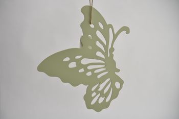 Schmetterling 25x30cm hellgrün Lasergeschnitten