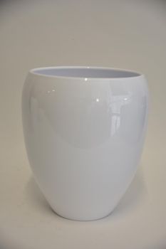 Vaas Bowl, 28 cm - Glans Wit