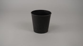 Pot rond grijs D13,5 H13cm
