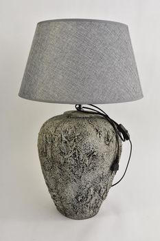 Lampvoet Lava hoog bol XL D32 H49,5cm Steengrijs