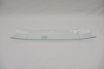Glas schaal rechthoek 45x10cm