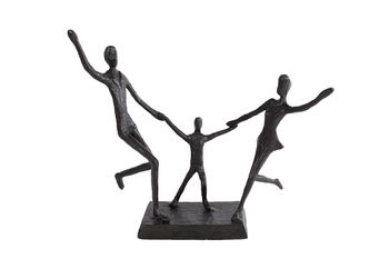 Skulptur "Tanz" schwarzes Metall 19.5x9.5x20.5cm